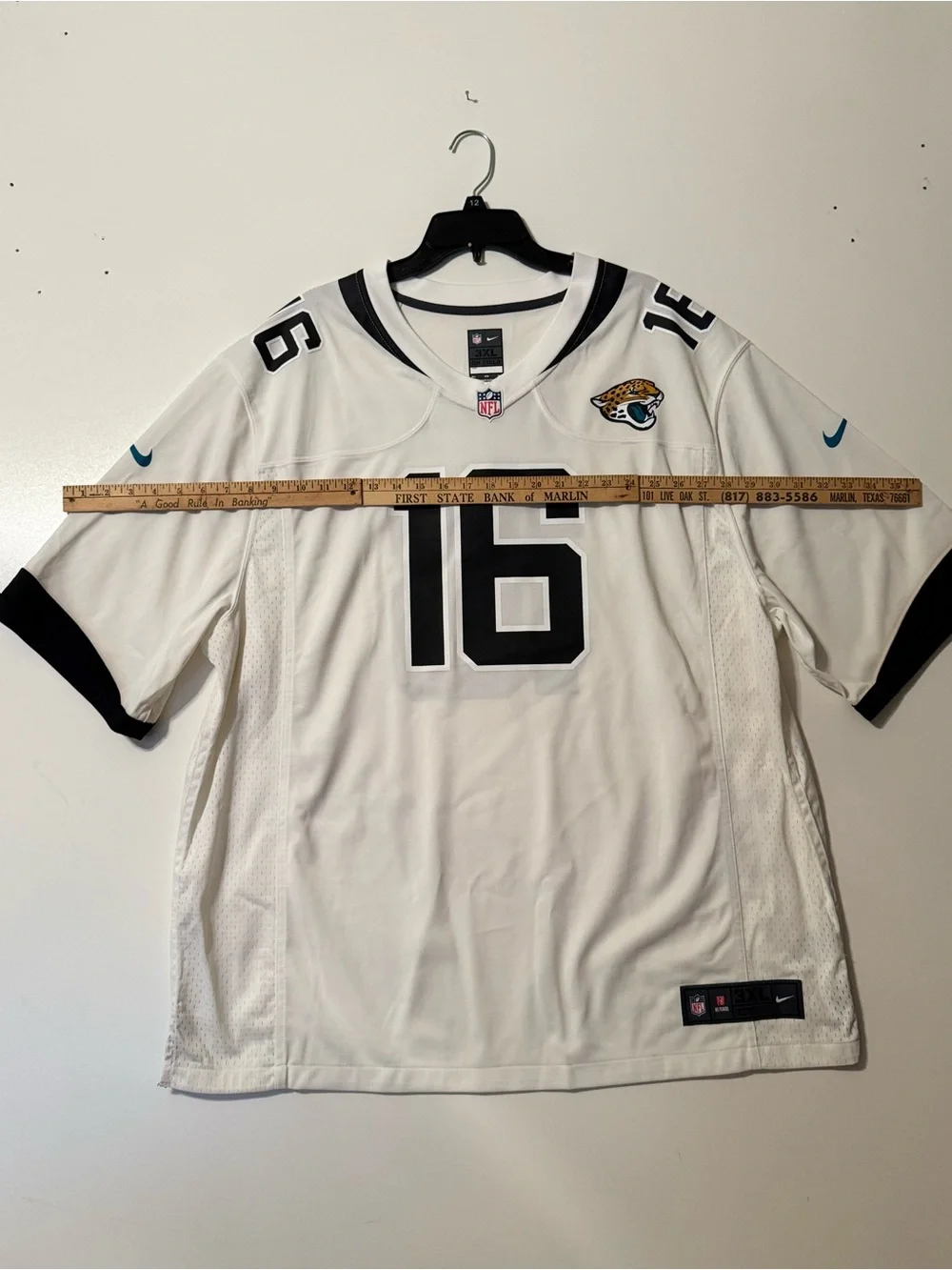 NFL Jacksonville Jaguars #16 White and Black Game Jersey
